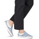 Vans Classic Slip-On RHINESTONE Glacial Slate Blu Slip on Donna - 8