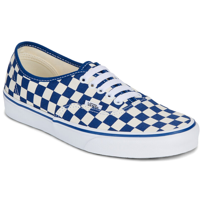 Vans Authentic AMQ - PRIMARY CHECK TRUE BLUE/WHITE Blue Low Sneakers Women - 1