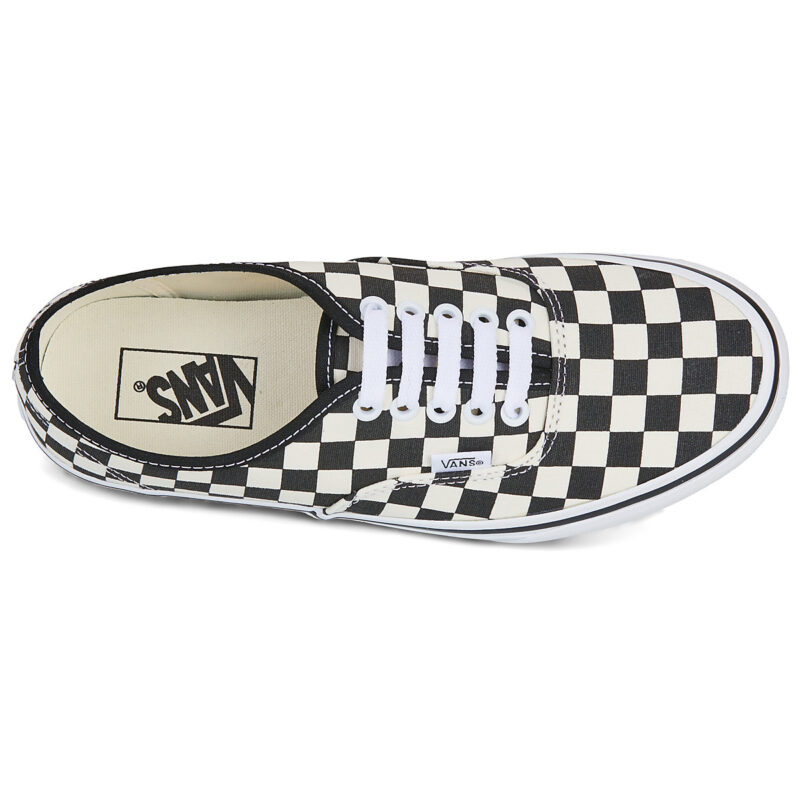 Vans Authentic Y28 - PRIMARY CHECK BLACK/WHITE Black Low sneakers Women - 6