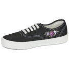 Vans Authentic F2B - BLACK FLORAL Black Low Sneakers Women - 4