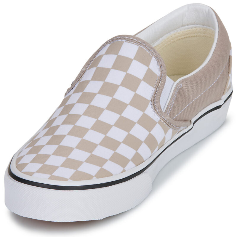 Vans Classic Slip-On COLOR THEORY CHECKERBOARD MUSHROOM Beige Slip on Donna - 3