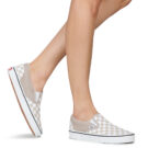 Vans Classic Slip-On COLOR THEORY CHECKERBOARD MUSHROOM Beige Slip on Donna - 8