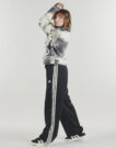Columbia HELVETIA II PRINTED CROPPED HALF SNAP FLEECE Grau Sweatshirts Damen - 3