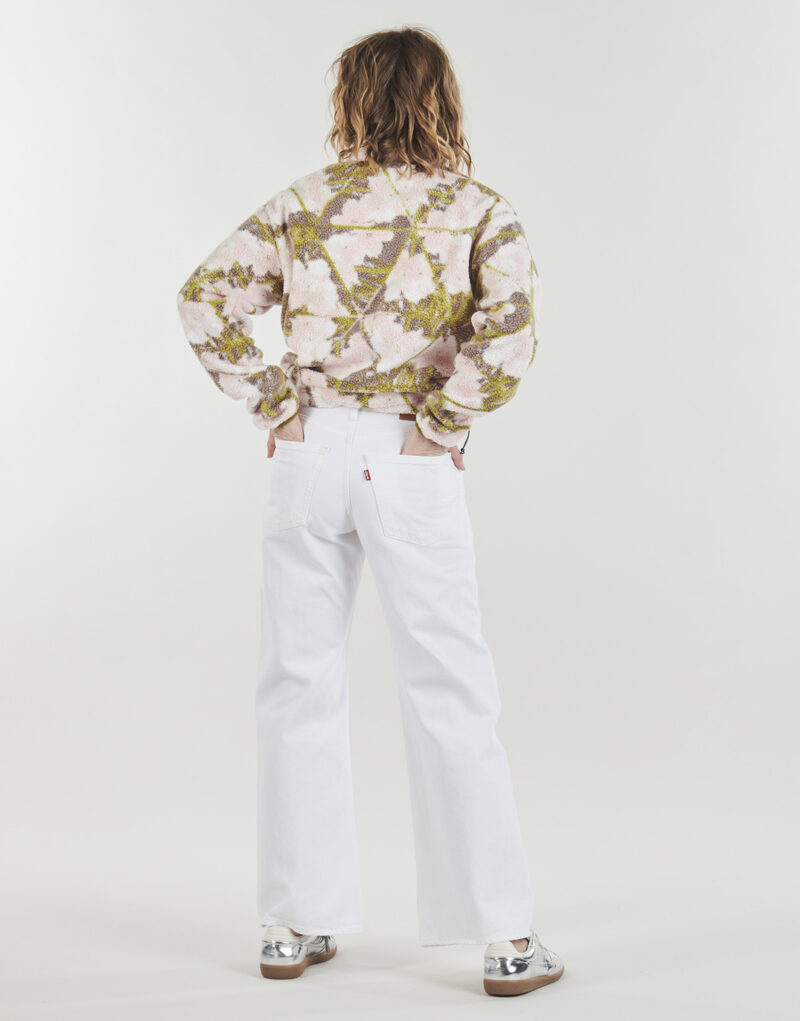 Felpa Columbia HELVETIA II PRINTED CROPPED HALF SNAP FLEECE Rosa Felpe Donna - 4