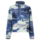 Sweatshirt Columbia HELVETIA II PRINTED CROPPED HALF SNAP FLEECE Blau Sweatshirts Damen - 1