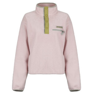 Felpa Columbia HELVETIA II CROPPED HALF SNAP FLEECE Rosa Felpe Donna