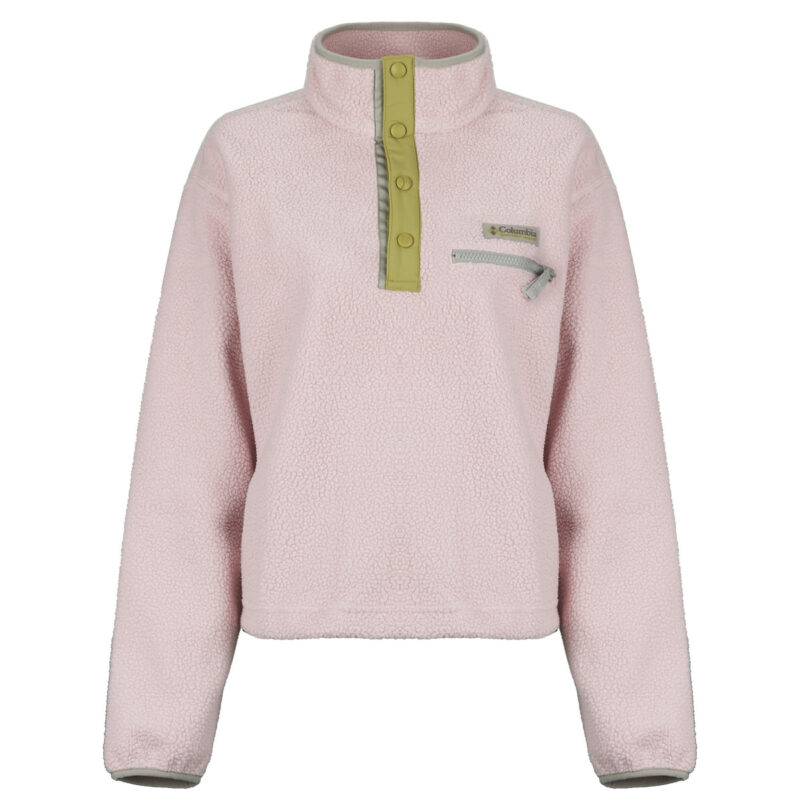 Columbia Pullover HELVETIA II CROPPED HALF SNAP FLEECE Rosa Pullover Damen - 1