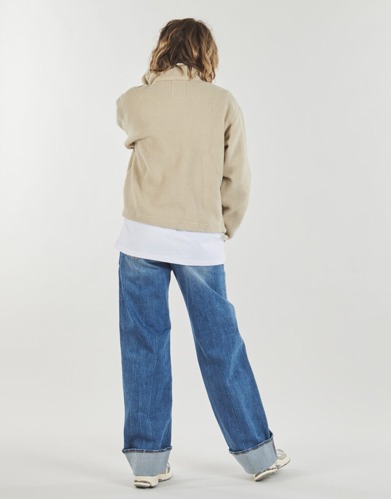 Columbia HELVETIA II Cropped Half Snap Fleece Sweatshirt Beige Damen Sweatshirts - 4