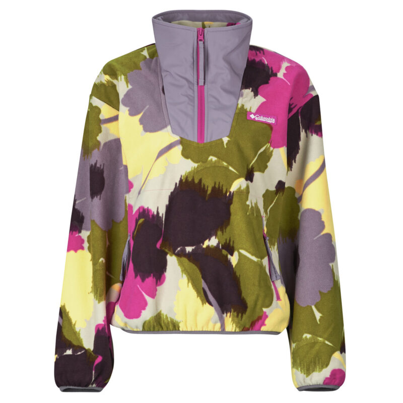 Sweatshirt Columbia SEQUOIA GROVE PRINTED HALF ZIP Gr&uuml;n Damen-Sweatshirts - 1