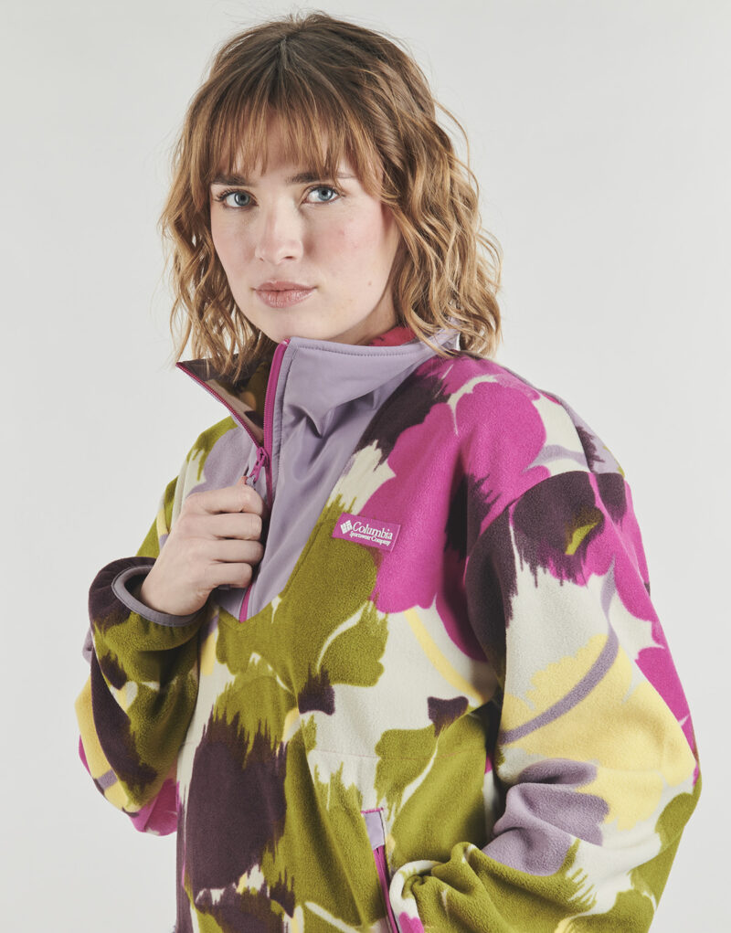 Sweatshirt Columbia SEQUOIA GROVE PRINTED HALF ZIP Gr&uuml;n Damen-Sweatshirts - 5