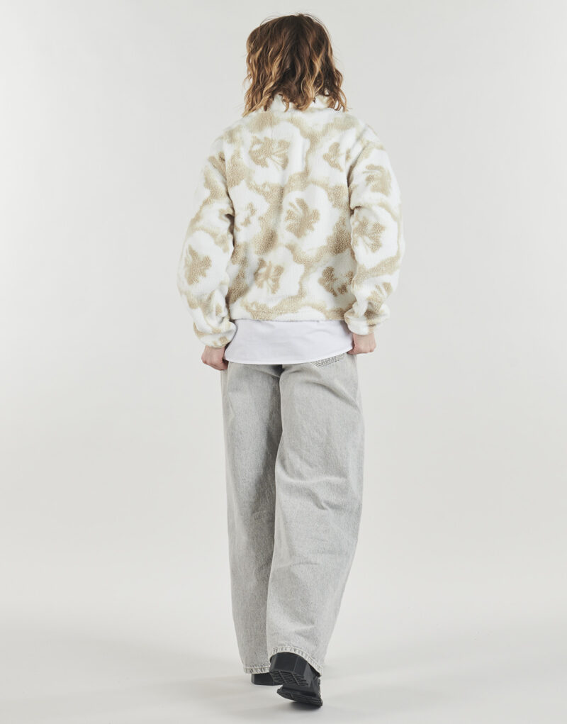 Columbia HELVETIA II bedrucktes, kurzes Fleece-Sweatshirt mit halben Druckkn&ouml;pfen, Beige, Damen-Sweatshirt - 4