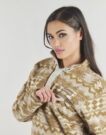 Columbia HELVETIA II bedrucktes, kurzes Fleece-Sweatshirt mit halben Druckkn&ouml;pfen, Beige, Damen-Sweatshirt - 5