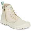 Palladium PAMPA DETROIT ZIP Beige High-Top-Sneaker Damen