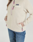 Felpa Patagonia W'S RETRO PILE MARSUPIAL Beige Felpe Donna - 5