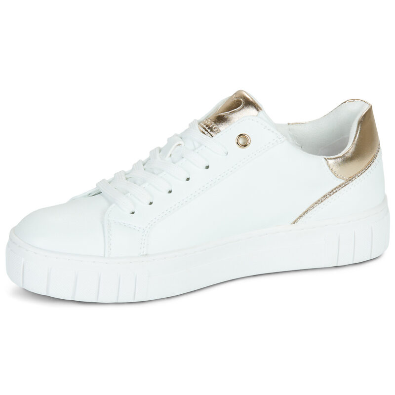 Marco Tozzi 2-23701-42-197 Wei&szlig;e Damen-Sneaker, niedrig geschnitten - Gr&ouml;&szlig;e 4