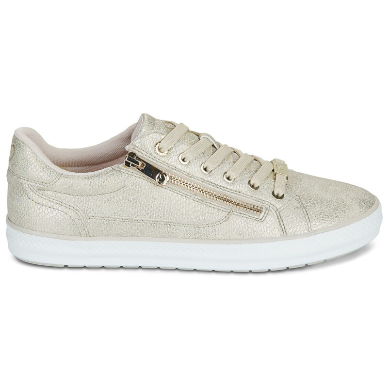 Marco Tozzi 2-23757-46-961 Goldene Damen-Sneaker, niedrig geschnitten - Gr&ouml;&szlig;e 2
