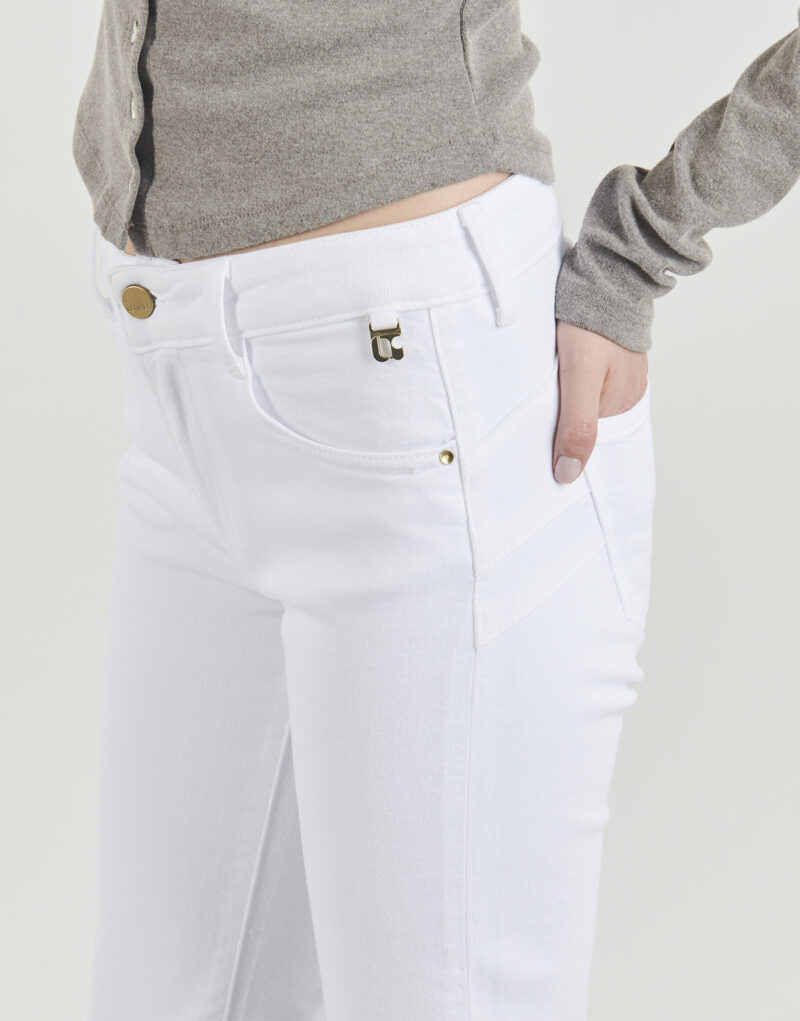 Jeans Le Temps des Cerises PULP HIGH REGULAR Bianco Jeans Donna - 5
