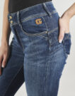 Vaqueros ajustados Le Temps des Cerises MINNA Jeans ajustados azules para mujer - 5