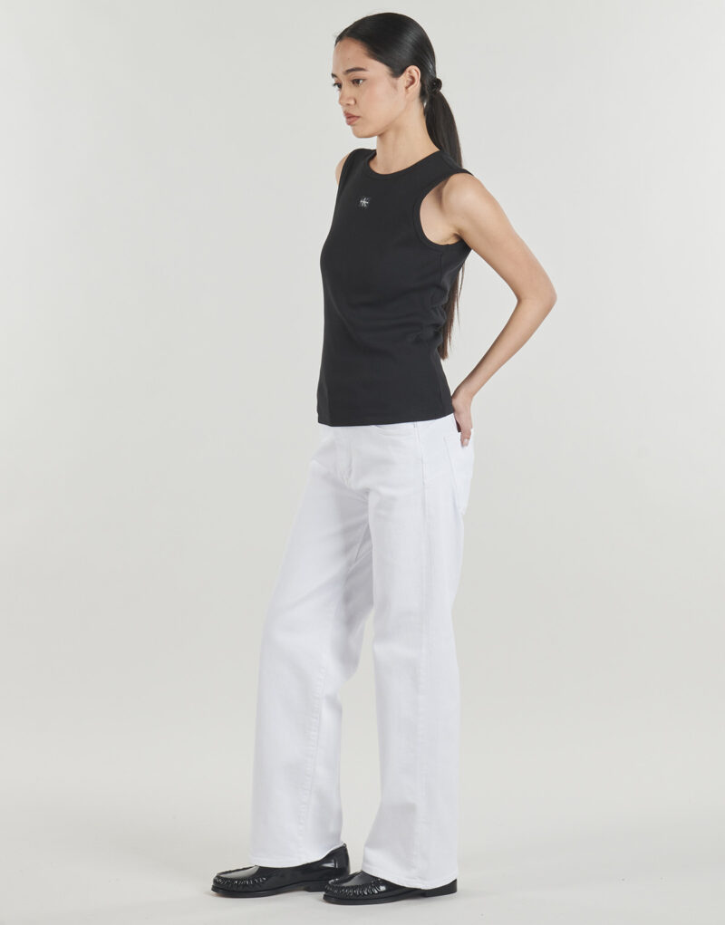 Jeans Flare Le Temps des Cerises PULP Wide Leg 7/8 Bianco Jeans Flare Donna - 3