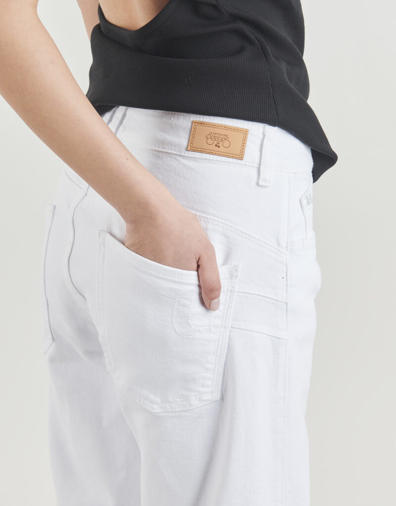 Jeans Flare Le Temps des Cerises PULP Wide Leg 7/8 Bianco Jeans Flare Donna - 5