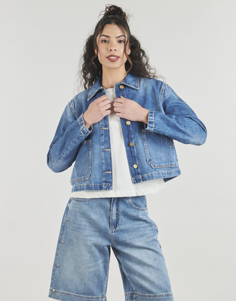 Jeansjacke Le Temps des Cerises AKSEL Blau Jeansjacken Damen - 2