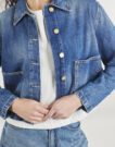Jeansjacke Le Temps des Cerises AKSEL Blau Jeansjacken Damen - 5