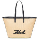 Karl Lagerfeld K/SIGNATURE RAFFIA MD TOTE Beige Borse Shopping Donna - 1