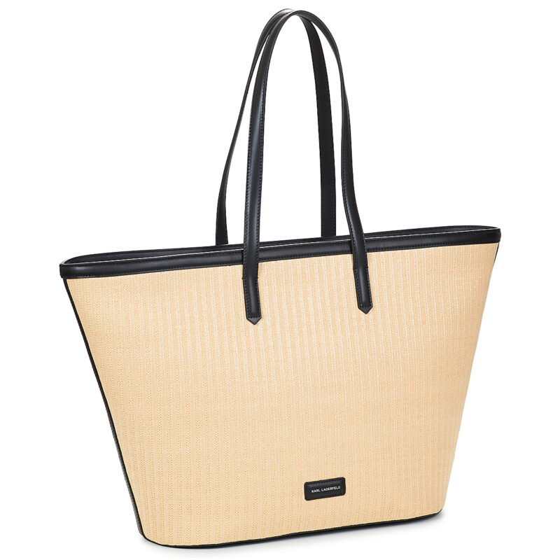 Karl Lagerfeld K/SIGNATURE RAFFIA MD TOTE Beige Borse Shopping Donna - 2