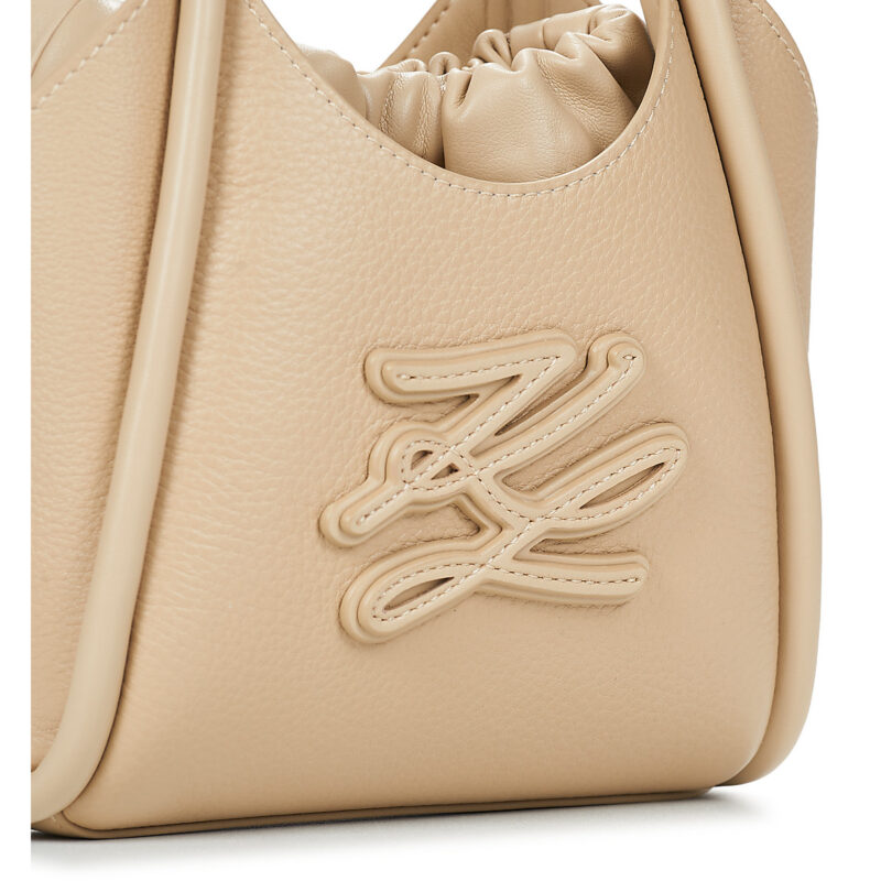 Karl Lagerfeld K/AUTOGRAPH PATCH MINI TOTE Beige Borsa a tracolla Donna - 4