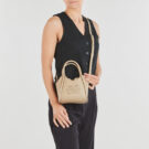 Karl Lagerfeld K/AUTOGRAPH PATCH MINI TOTE Beige Borsa a tracolla Donna - 6
