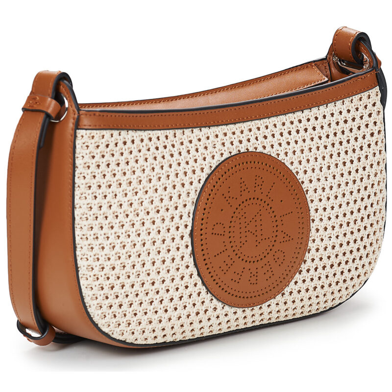 Karl Lagerfeld K/CIRCLE SADDLE CB RAFFIA MESH Beige Borsa a tracolla Donna - 2
