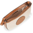 Karl Lagerfeld K/CIRCLE SADDLE CB RAFFIA MESH Beige Borsa a tracolla Donna - 5