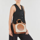 Karl Lagerfeld K/CIRCLE SM TOTE RAFFIA MESH Beige Borsa a tracolla Donna - 6