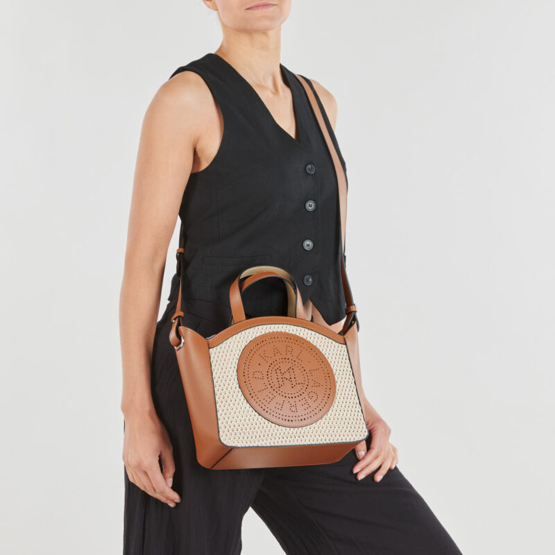 Karl Lagerfeld K/CIRCLE SM TOTE RAFFIA MESH Beige Borsa a tracolla Donna - 6