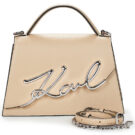 Karl Lagerfeld K/SIGNATURE 2.0 MD CROSSBODY Beige Umh&auml;ngetasche Damen - 1