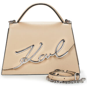 Karl Lagerfeld K/SIGNATURE 2.0 MD CROSSBODY Beige Borsa a tracolla Donna