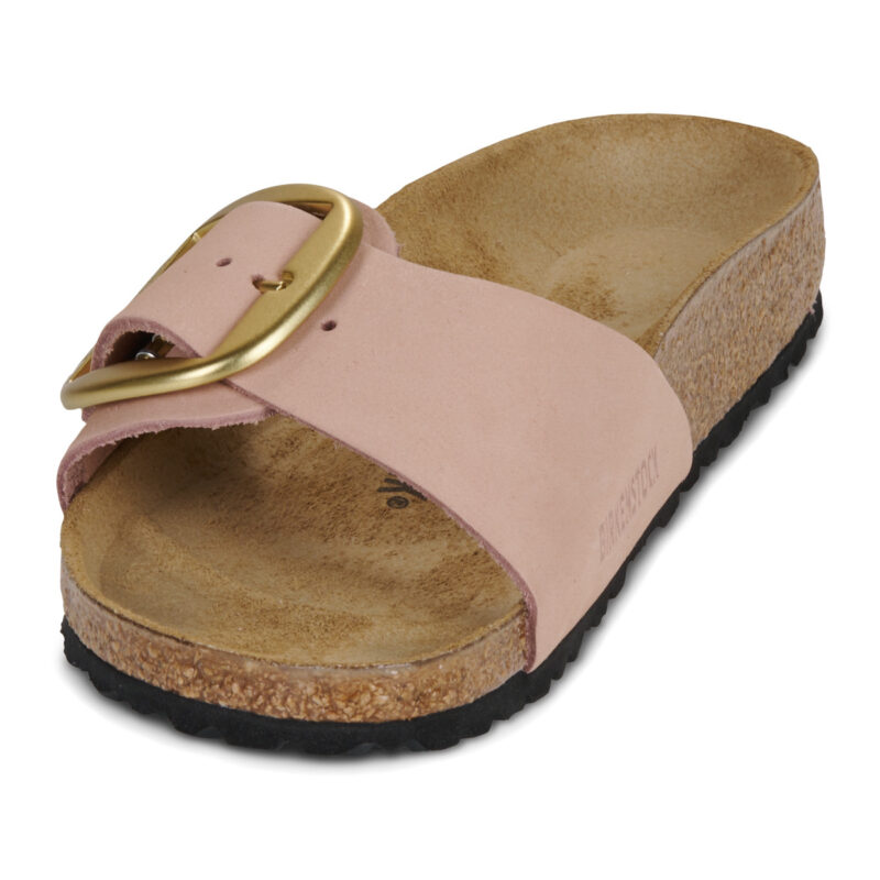 BIRKENSTOCK Madrid Big Buckle Nubuck / Soft / Pink / Stretto Rosa Ciabatta Donna - 3