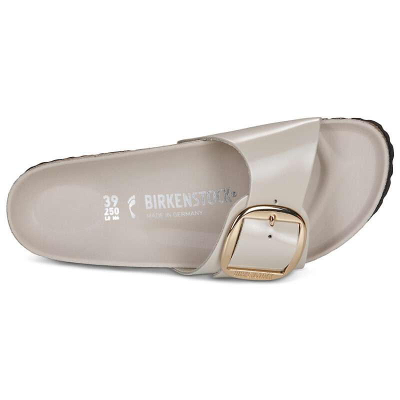BIRKENSTOCK Madrid Big Buckle High / Luce / Oyster / Stretto Bianco Ciabatta Donna - 6