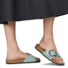BIRKENSTOCK Madrid Big Buckle High / Luce / Pure / Sage / Stretto Verde Ciabatta Donna - 8