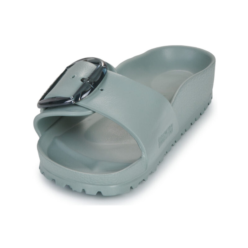 BIRKENSTOCK Madrid Damen-Slipper mit gro&szlig;er Schnalle aus EVA Pure / Salbei / Schmalblau - Gr&ouml;&szlig;e 3