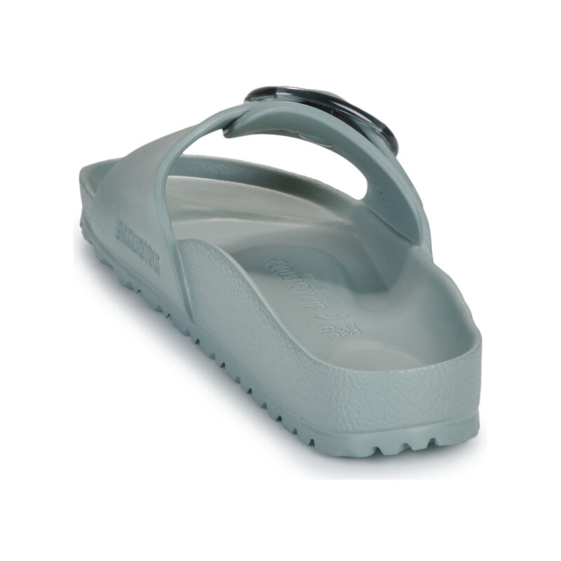 BIRKENSTOCK Madrid Damen-Slipper mit gro&szlig;er Schnalle aus EVA Pure / Salbei / Schmalblau - Gr&ouml;&szlig;e 5