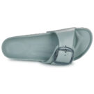 BIRKENSTOCK Madrid Damen-Slipper mit gro&szlig;er Schnalle aus EVA Pure / Salbei / Schmalblau - Gr&ouml;&szlig;e 6