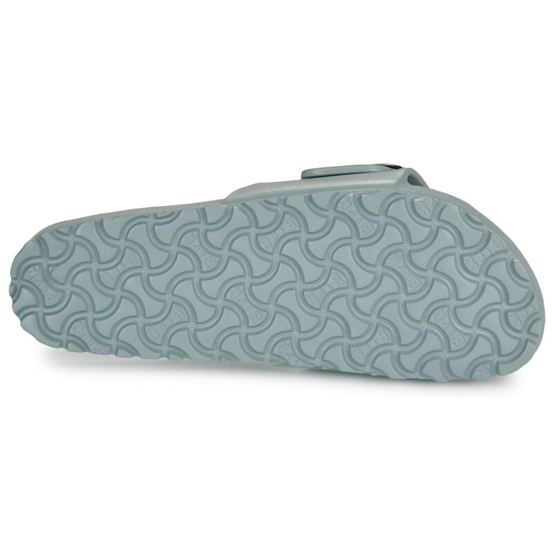 BIRKENSTOCK Madrid Damen-Slipper mit gro&szlig;er Schnalle aus EVA Pure / Salbei / Schmalblau - Gr&ouml;&szlig;e 7