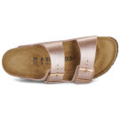 BIRKENSTOCK Arizona Birko-flor / Copper / Stretto Oro Ciabatta Donna - 6