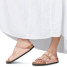 BIRKENSTOCK Arizona Birko-flor / Triples / New / Beige / Pink / Clay / Narrow Beige Women's Clogs - 8