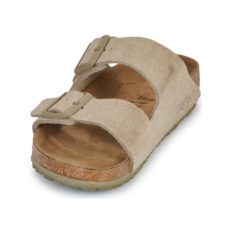 BIRKENSTOCK Arizona Suede / Khaki / Stretto Beige Ciabatta Donna - 3