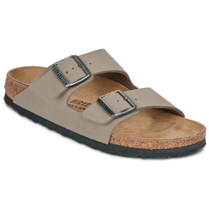 BIRKENSTOCK Arizona Birkibuc / Grigio / Taupe / Stretto Beige Ciabatta Donna - 1