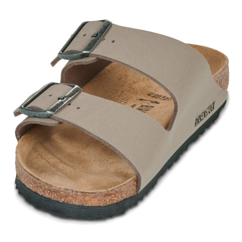 BIRKENSTOCK Arizona Birkibuc / Grigio / Taupe / Stretto Beige Ciabatta Donna - 3