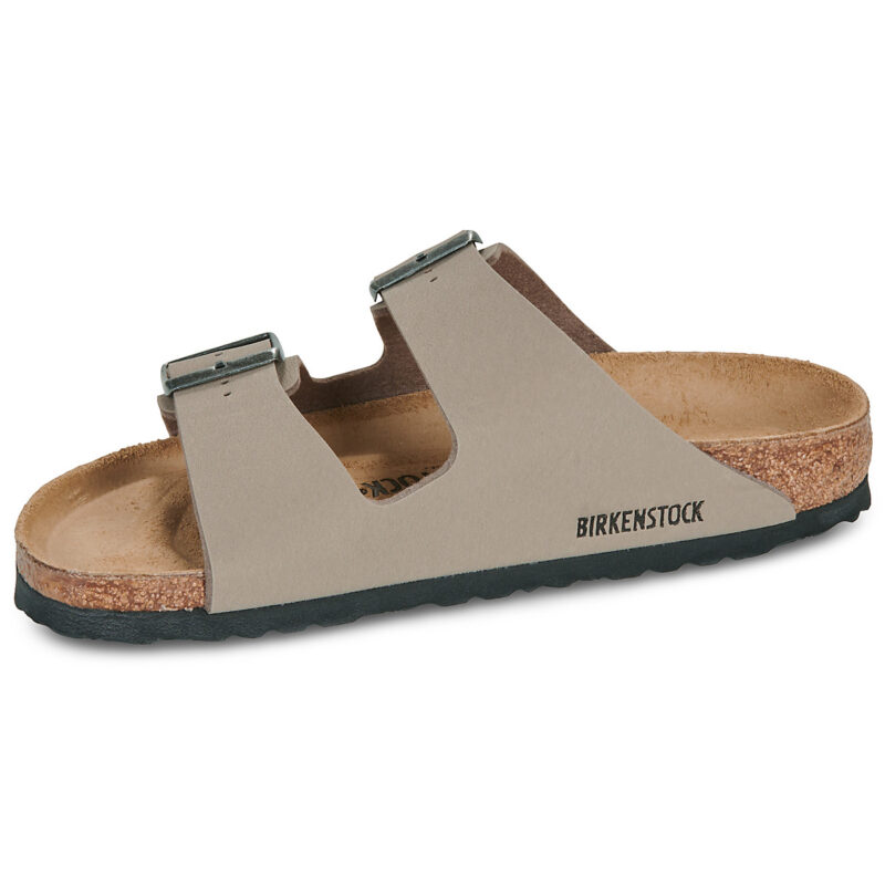 BIRKENSTOCK Arizona Birkibuc / Grigio / Taupe / Stretto Beige Ciabatta Donna - 4