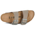 BIRKENSTOCK Arizona Birkibuc / Grigio / Taupe / Stretto Beige Ciabatta Donna - 6